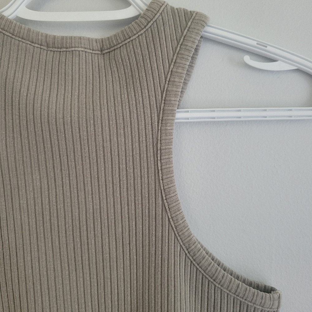Agolde Bea Cutaway Ribbed Tank Top - Picture 6 of 8